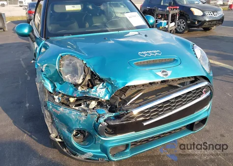 2018 Mini Convertible Cooper S z USA, uszkodzony, nr VIN WMWWG9C53J3E38352